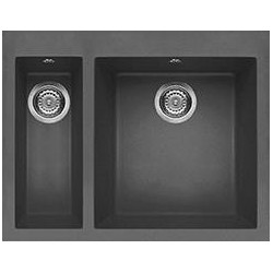 Elleci LKQ15099 - Lavello quadra 150, 59X50, 2V, dark grey