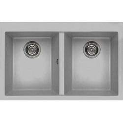 Elleci LMQ35079 - Lavello quadra 350, 79x50, 2V, aluminium