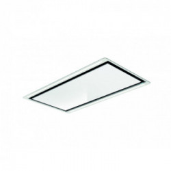 Elica HILIGHT GALSS NO MOTOR WH/A/100 - Cappa Aspirante ad Isola, Bianco, 100 cm, A (MOTORE NON INCLUSO), PRF0146248, B