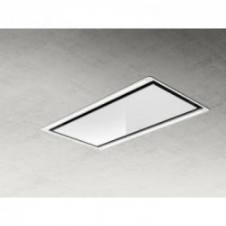 Elica HILIGHT GALSS NO MOTOR WH/A/100 - Cappa Aspirante ad Isola, Bianco, 100 cm, A (MOTORE NON INCLUSO), PRF0146248, B