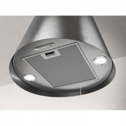 Elica JUNO URBAN ZINC/F/50 - Cappa Filtrante Sospesa, Effetto Zincatura, 50 cm, 610 m³/h, PRF0147730, A