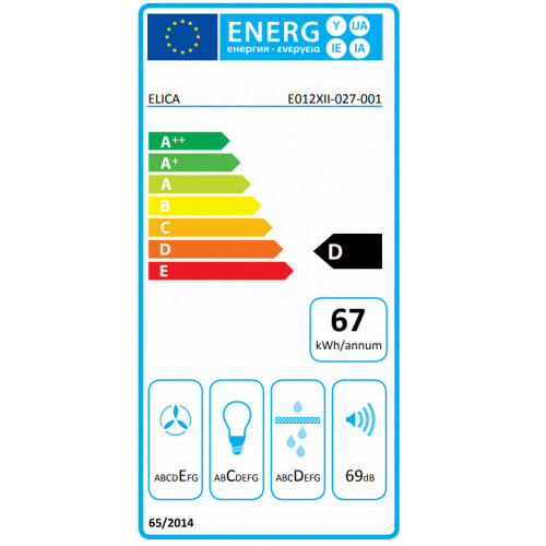 Elica ESTR.1 K42HE SL3V 1LB GR/F/60 - Cappa...