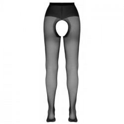 Cottelli Legwear Collant Ouvert - Calze Nere, Aperte, Taglia 3