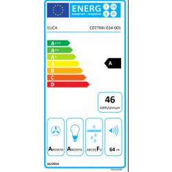 Elica APLOMB BL/A/60 - Cappa Aspirante a Parete, Nero, 680 m³/h, PRF0166938, A
