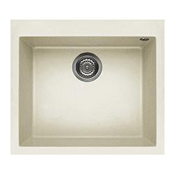 Elleci LGQ10562 - Lavello quadra 105, 57x50, 1V, bianco antico