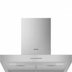 Smeg KBT600XE - Cappa Aspirante a Parete, 686 m³/h, Acciaio Inossidabile, Classe A