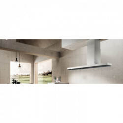 Elica HAIKU ISLAND WH/A/180 - Cappa Aspirante ad Isola, Krion Bianco, 180 cm, PRF0146291, A