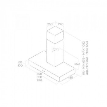 Elica SPOT NG H6 IX/A/60 -... 2