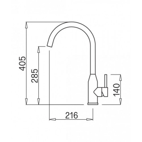 Elleci MGKADI68 - Miscelatore adige, bianco