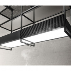 Elica PRF0165965 - Cappa ad Isola, 80 x 42 cm, Modulare Componibile, Nero, Effetto Soft Touch, Open Suite Superior BL/F/80