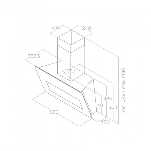 Elica BLOOM-S DEKT/A/85 - Cappa Aspirante a...