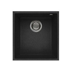 Elleci LGQ10054BSO - Lavello quadra 100, 38x44, 1V, nero pietra