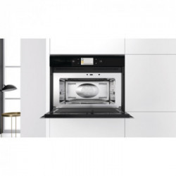 Whirlpool W11I MW161 - Forno a Microonde da Incasso, DualCrisp, Vapore, 6° Senso, Nero, 40 litri