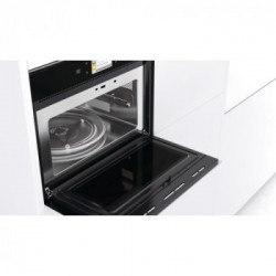 Whirlpool W11I MW161 - Forno a Microonde da Incasso, DualCrisp, Vapore, 6° Senso, Nero, 40 litri