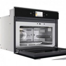 Whirlpool W11I MW161 - Forno a Microonde da Incasso, DualCrisp, Vapore, 6° Senso, Nero, 40 litri