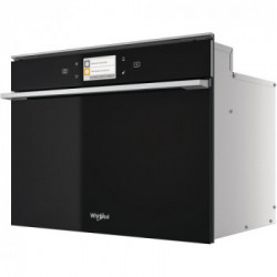 Whirlpool W11I MW161 - Forno a Microonde da Incasso, DualCrisp, Vapore, 6° Senso, Nero, 40 litri