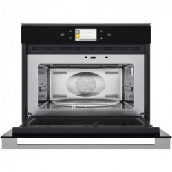 Whirlpool W11I MW161 - Forno a Microonde da Incasso, DualCrisp, Vapore, 6° Senso, Nero, 40 litri