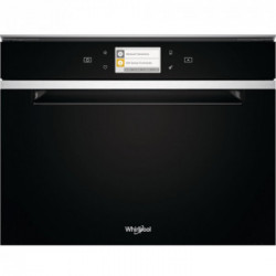 Whirlpool W11I MW161 - Forno a Microonde da Incasso, DualCrisp, Vapore, 6° Senso, Nero, 40 litri