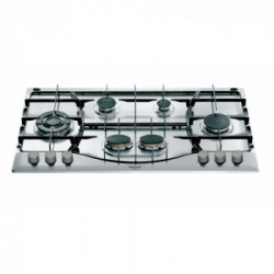 Hotpoint PHN 962 TS/IX/HA - Piano Cottura a Gas, Tripla Corona, Inox, 87 cm