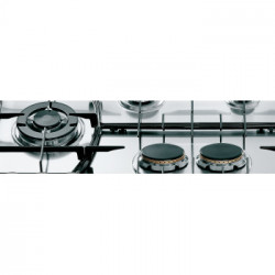 Hotpoint PHN 962 TS/IX/HA - Piano Cottura a Gas, Tripla Corona, Inox, 87 cm