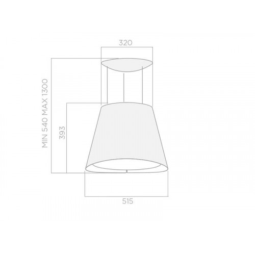 Elica EASY UX WH/F/50 - Cappa Filtrante...