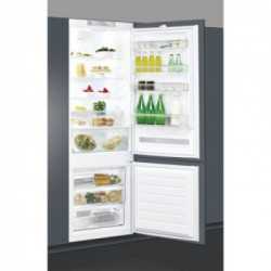 Whirlpool SP40 800 1 - Frigorifero Combinato da Incasso Everest, 6° Senso, 70 cm, 400 Litri, Classe F (A+)