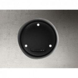 Elica WAVE UX BL/F/51 - Cappa Filtrante ad Isola, Nero, 51 cm, 515 m³/h, PRF0171193
