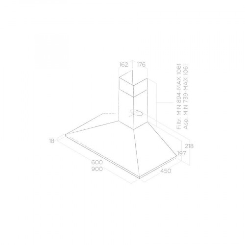 Elica MISSY IX/A/90 - Cappa Aspirante a Parete,...