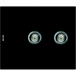 Elleci LGY15040 - Lavello easy 150, 60x50, 2V, nero