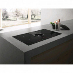 Elica NIKOLATESLA HP BL/F/83 - Piano Induzione con Cappa Filtrante Integrata, Vetro Nero, 83 cm, PRF0120976, A+