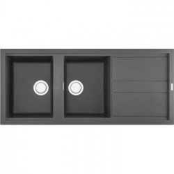 Elleci LKB50099 - Lavello best 500, 116X51, 2VG, dark grey