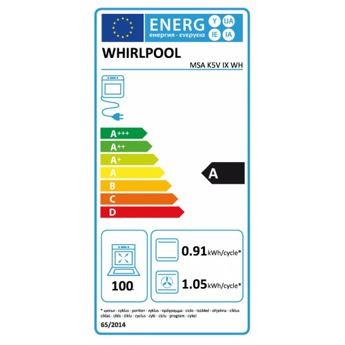 Whirlpool MSA K5V IX WH - Forno Elettrico da...