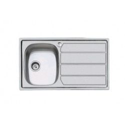 Foster 1179 062 - Lavello S1000, vasca a SX, Inox Spazzolato, 79x50 cm