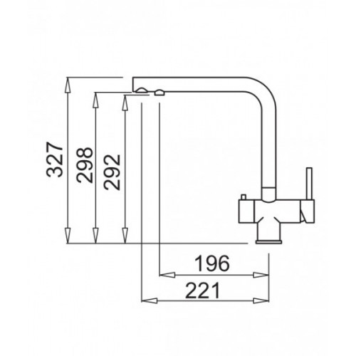 Elleci MKKTOU96 - Miscelatore tourmaline, white