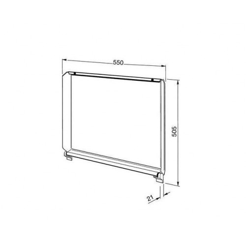 Smeg C60CX/1- Coperchio per Piano Cottura,...