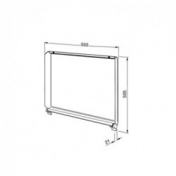 Smeg C60CX/1- Coperchio per Piano Cottura, Coloniale, Comandi Frontali, 60 cm, Inox