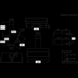 Electrolux LFV319W - Cappa a Camino, Bianco, 600 m³/h, 90 cm, C