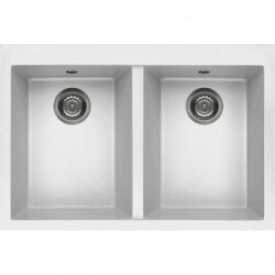 Elleci LGQ34068BTP - Lavello quadra 340, 80X53, 2V, bianco