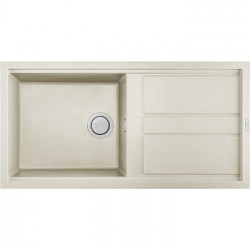 Elleci LGB48062 - Lavello best 480, 100x51, 1VG, bianco antico