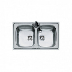 Foster 1886 160 - Lavello S1000 Sopratop, Inox spazzolato, 86x50 cm