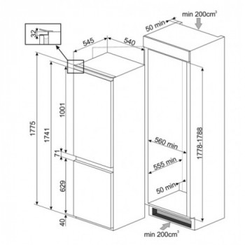 Smeg C3170NF frigorifero... 2