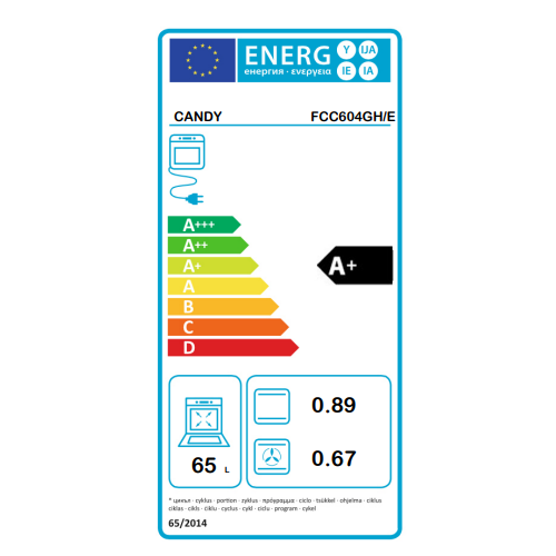 Candy FCC604GH/E - Forno Elettrico da Incasso...