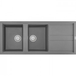 Elleci LGB50048 - Lavello best 500, 116X51, 2VG, grigio cemento