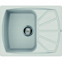 Elleci LGL12552 - Lavello living 125, 61X50, 1VG, bianco pietra