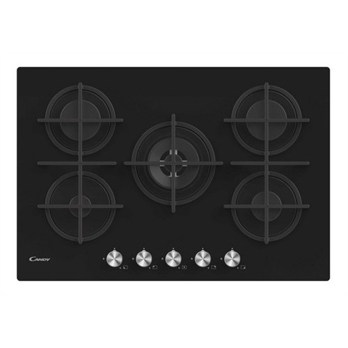 Candy CVG74WPB - Piano Cottura a Gas, Nero, 75...