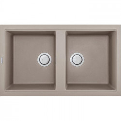 Elleci LGB45043 - Lavello best 450, 86x51, 2V, tortora