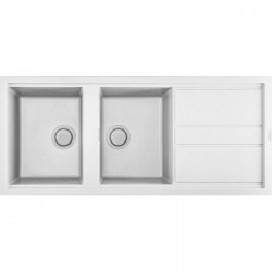 Elleci LGB50068 - Lavello best 500, 116x51, 2VG, bianco