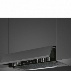 Smeg KSEIR62NE2 - Cappa Aspirante da Incasso, Nero, 60 cm, 235 m³/h, D