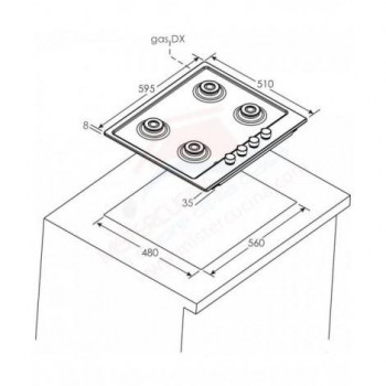 Candy CHW6D4WX - Piano... 2