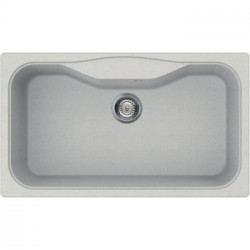 Elleci LGF36052 - Lavello fox 360, 86X50, 1V, bianco pietra